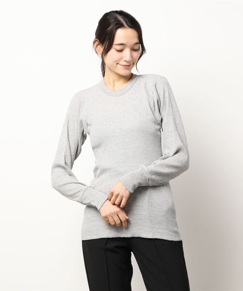 INDERA MILLS（インデラミルズ）の「Traditional Long Johns LS Shirt（Tシャツ/カットソー・レディース・ブラック/ヘザーグレー/ネイビー・L/M/XL/S）」の5枚目の写真