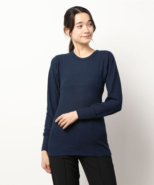 INDERA MILLS（インデラミルズ）の「Traditional Long Johns LS Shirt（Tシャツ/カットソー・レディース・ブラック/ヘザーグレー/ネイビー・L/M/XL/S）」の4枚目の写真