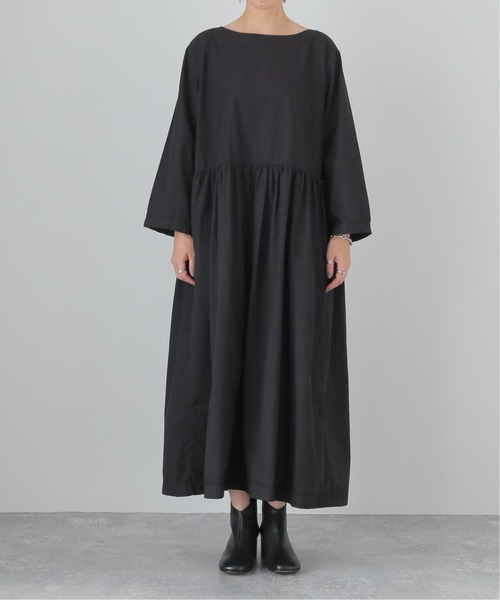 ARMEN(アーメン)の「《別注》【ARMEN】BOAT NECK L/S ONEPIECE SMU:ワンピース◆(ワンピース・レディース・ブラック/チャコールグレー・FREE)」の13枚目の写真