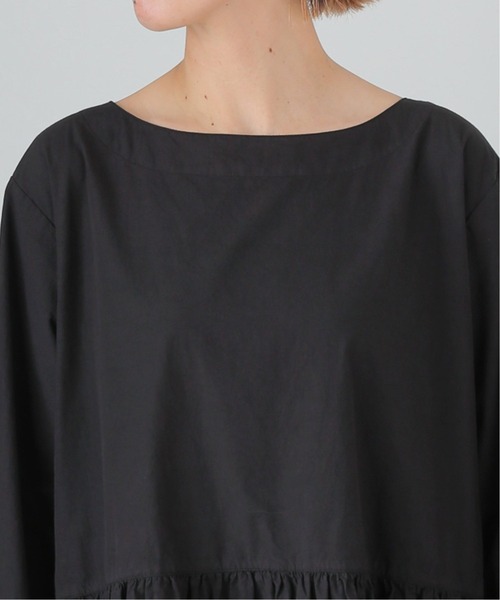 ARMEN(アーメン)の「《別注》【ARMEN】BOAT NECK L/S ONEPIECE SMU:ワンピース◆(ワンピース・レディース・ブラック/チャコールグレー・FREE)」の3枚目の写真