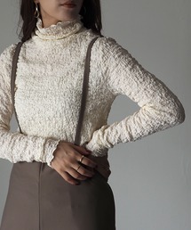 Riberry | シャーリングメロートップス(Tシャツ/カットソー)