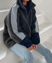 Vicente | Natural boa pullover(ブルゾン)