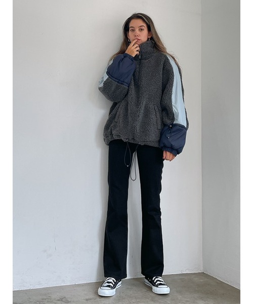 Vicente（ヴィセンテ）の「Natural boa pullover（ブルゾン・レディース・ベージュ/グレー・FREE）」の9枚目の写真