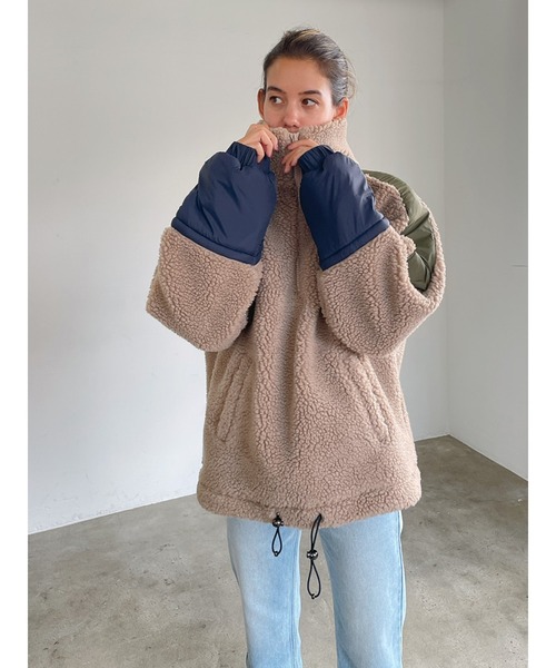 Vicente（ヴィセンテ）の「Natural boa pullover（ブルゾン・レディース・ベージュ/グレー・FREE）」の10枚目の写真