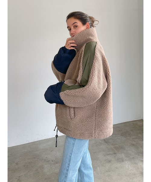 Vicente（ヴィセンテ）の「Natural boa pullover（ブルゾン・レディース・ベージュ/グレー・FREE）」の12枚目の写真