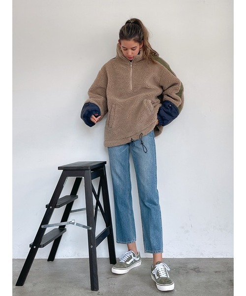 Vicente（ヴィセンテ）の「Natural boa pullover（ブルゾン・レディース・ベージュ/グレー・FREE）」の14枚目の写真