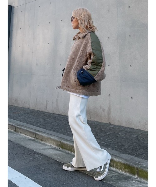 Vicente（ヴィセンテ）の「Natural boa pullover（ブルゾン・レディース・ベージュ/グレー・FREE）」の20枚目の写真