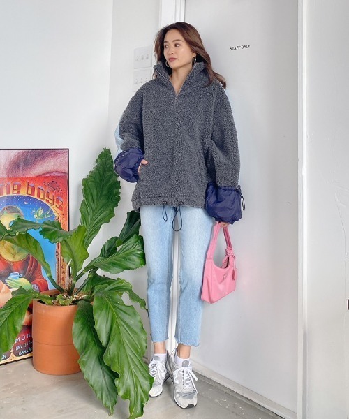 Vicente（ヴィセンテ）の「Natural boa pullover（ブルゾン・レディース・ベージュ/グレー・FREE）」の19枚目の写真