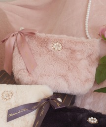 Maison de FLEUR | ファーパールビジューポーチ(ポーチ)