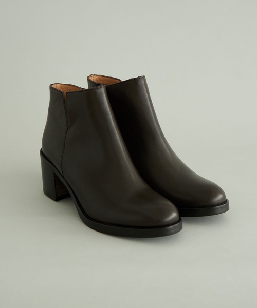 note et silence （ノートエシロンス）の「◇【 AMB100貨 】CORSO ROMA OX FORD ショートブーツ（ブーツ・レディース・ブラック/ダークブラウン・39/37/38）」の2枚目の写真