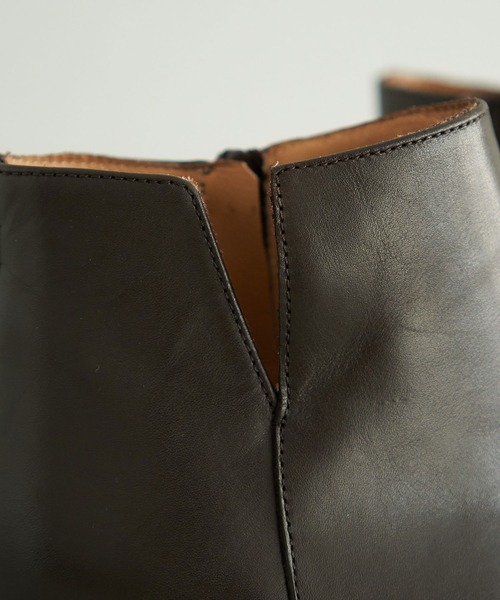 note et silence （ノートエシロンス）の「◇【 AMB100貨 】CORSO ROMA OX FORD ショートブーツ（ブーツ・レディース・ブラック/ダークブラウン・39/37/38）」の18枚目の写真