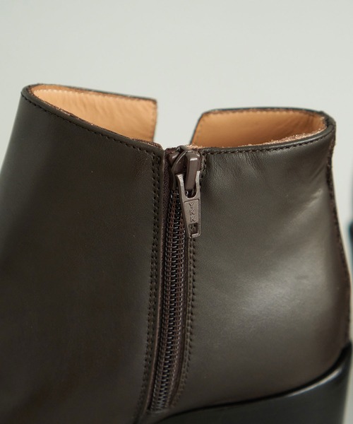 note et silence （ノートエシロンス）の「◇【 AMB100貨 】CORSO ROMA OX FORD ショートブーツ（ブーツ・レディース・ブラック/ダークブラウン・39/37/38）」の20枚目の写真
