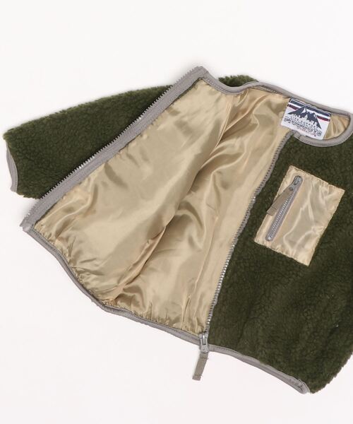 Life Support Products(ライフサポートプロダクツ)の「ボアジャケット(80~160cm)(その他アウター・キッズ・ブラック/ブラウン/ピンク/ブルー/カーキ/アイボリー・90/100/110/120/80/130/95/140/150/160)」の7枚目の写真