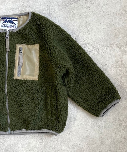 Life Support Products(ライフサポートプロダクツ)の「ボアジャケット(80~160cm)(その他アウター・キッズ・ブラック/ブラウン/ピンク/ブルー/カーキ/アイボリー・90/100/110/120/80/130/95/140/150/160)」の4枚目の写真