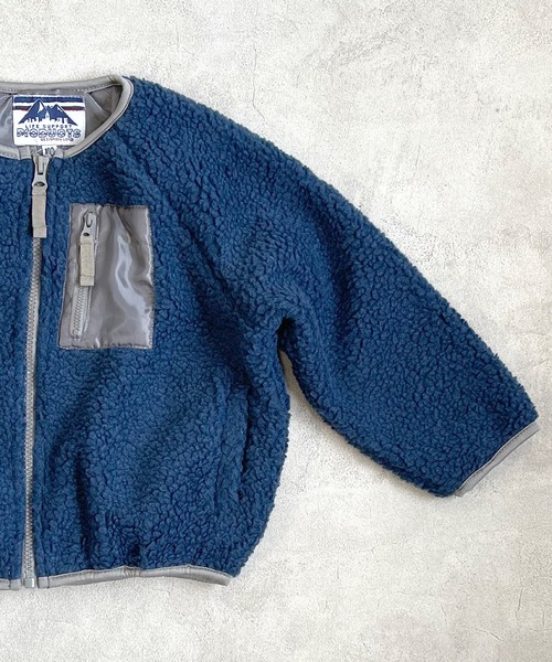 Life Support Products(ライフサポートプロダクツ)の「ボアジャケット(80~160cm)(その他アウター・キッズ・ブラック/ブラウン/ピンク/ブルー/カーキ/アイボリー・90/100/110/120/80/130/95/140/150/160)」の5枚目の写真