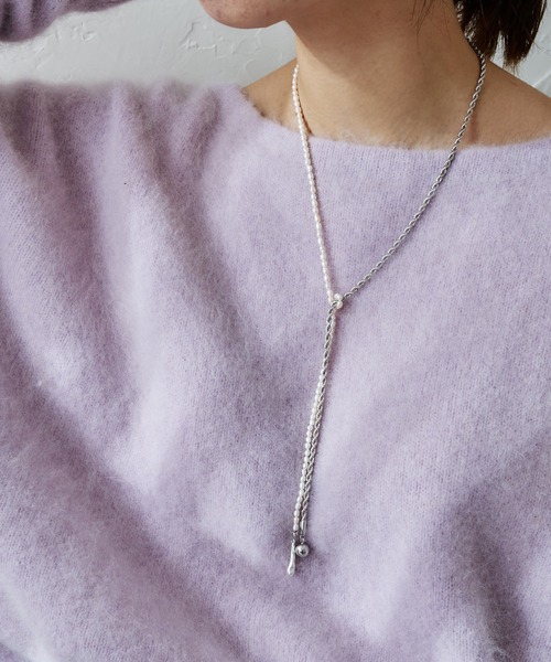 DouDou（ドゥドゥ）の「淡水パール×チェーンネックレス（ネックレス・レディース・ゴールド/シルバー・FREE）」の2枚目の写真