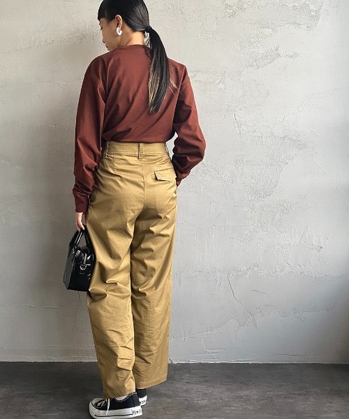 Carhartt WIP（カーハートダブリューアイピー）の「[carhartt WIP/カーハートダブリューアイピー] AMERICAN SCRIPT ワンポイントロゴ刺繍ロンT（Tシャツ/カットソー・レディース・ダークグリーン/ブラック/ホワイト/ブラウン・L/XL/S/M/XS）」の17枚目の写真