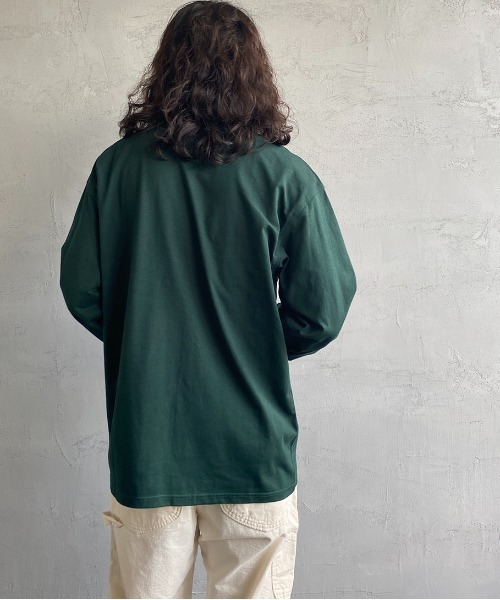 Carhartt WIP（カーハートダブリューアイピー）の「[carhartt WIP/カーハートダブリューアイピー] AMERICAN SCRIPT ワンポイントロゴ刺繍ロンT（Tシャツ/カットソー・レディース・ダークグリーン/ブラック/ホワイト/ブラウン・L/XL/S/M/XS）」の13枚目の写真