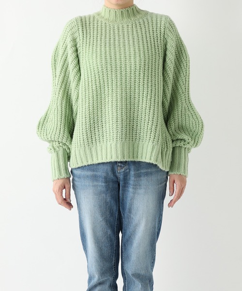 RIVE DROITE（リヴドロワ）の「【ZOZOTOWN限定】ボリュームスリーブMIXヤーンニット（ニット/セーター・レディース・パープル/ライトグレー/アイボリー/グリーン系その他・FREE）」の22枚目の写真