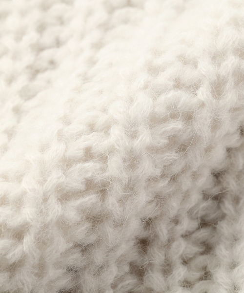 RIVE DROITE（リヴドロワ）の「【ZOZOTOWN限定】ボリュームスリーブMIXヤーンニット（ニット/セーター・レディース・パープル/ライトグレー/アイボリー/グリーン系その他・FREE）」の17枚目の写真