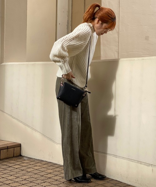 RIVE DROITE（リヴドロワ）の「【ZOZOTOWN限定】ボリュームスリーブMIXヤーンニット（ニット/セーター・レディース・パープル/ライトグレー/アイボリー/グリーン系その他・FREE）」の9枚目の写真