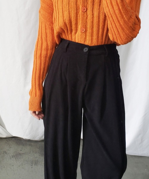 me+em select（ミームセレクト）の「ツータックバルーンコーデュロイパンツ【数量限定販売】（その他パンツ・レディース・ブラック/ブラウン/グリーン/アイボリー・MEDIUM/LARGE）」の18枚目の写真