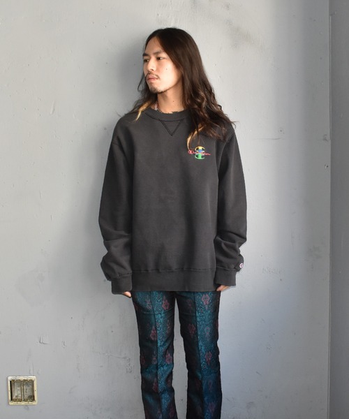 Champion(チャンピオン)の「【ヴィンテージ古着】90's Champion ロゴ クルーネックスウェット(スウェット・メンズ・ブラック・X-LARGE)」の4枚目の写真