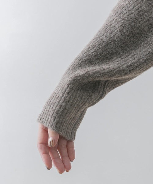 URBAN RESEARCH ROSSO（アーバンリサーチロッソ）の「フーディーニット（ニット/セーター・レディース・ブラック/ベージュ系その他・FREE）」の19枚目の写真