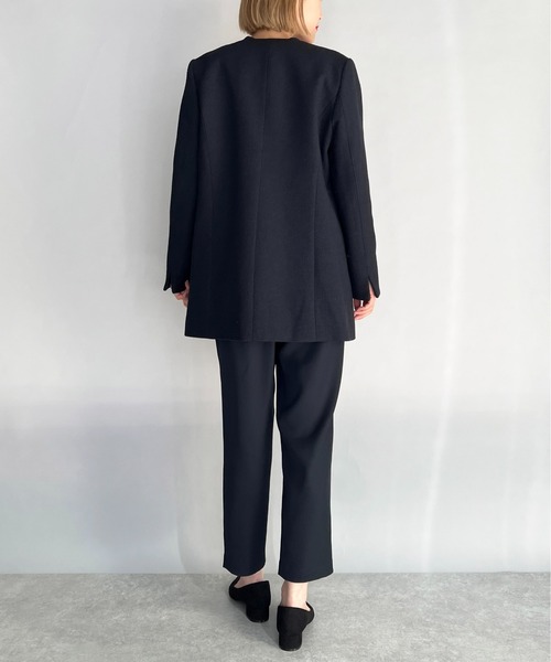 PICCIN(ピッチン)の「ダブルクロステーパードパンツ(スラックス・レディース・ネイビー/グレイッシュベージュ・M/L)」の12枚目の写真