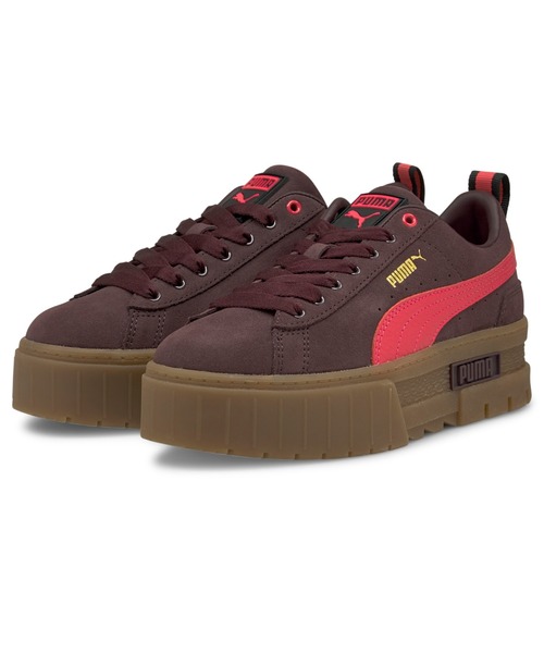 【美品】PUMA　MAYZE　GUM　FUDGE　スエード厚底　24cm 美品】PUMA MAYZE GUM FUDGE スエード厚底 24cm - メルカリ