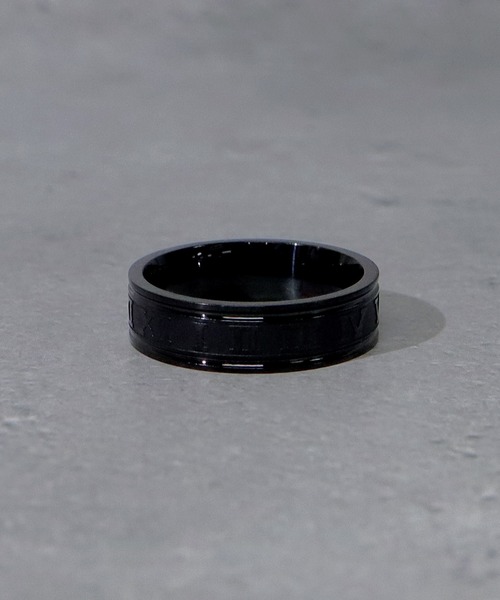 SBG(エスビー)の「SBG ローマ数字リング(リング・メンズ・ブラック/シルバー/ゴールド・13号/21号/18号/25号/15号/9号/10号)」の2枚目の写真