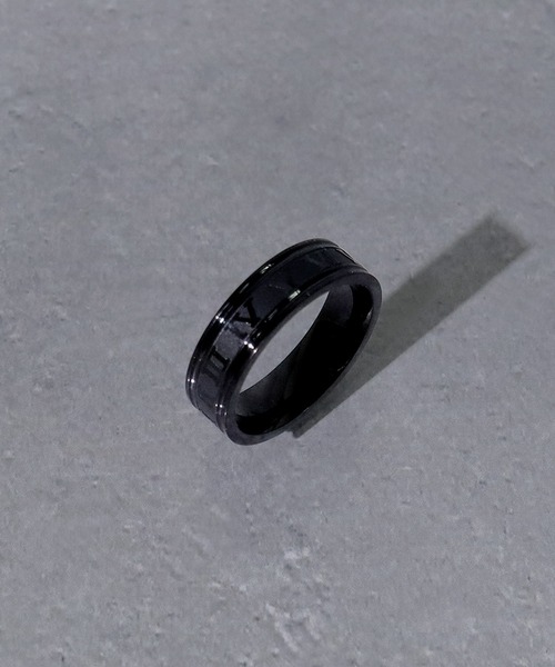 SBG(エスビー)の「SBG ローマ数字リング(リング・メンズ・ブラック/シルバー/ゴールド・13号/21号/18号/25号/15号/9号/10号)」の5枚目の写真