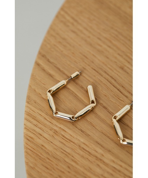 RIM.ARK（リムアーク）の「Hexagon motif pierce（ピアス（両耳用）・レディース・シルバー/ゴールド・FREE）」の8枚目の写真