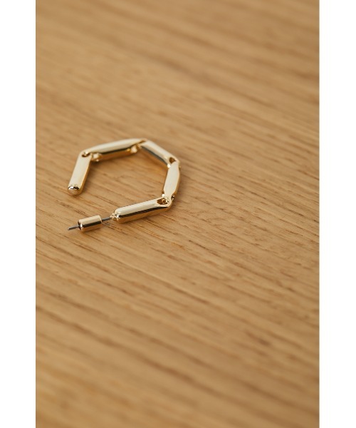 RIM.ARK（リムアーク）の「Hexagon motif pierce（ピアス（両耳用）・レディース・シルバー/ゴールド・FREE）」の3枚目の写真
