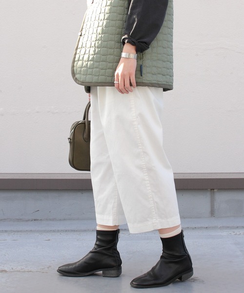 WILD THINGS（ワイルドシングス）の「WILD THINGS/ワイルドシングス　ストレッチデニムタックワイド　SHELTECH DENIM TUCK WIDE（ウィメンズ）　WTW22010SG（デニムパンツ・レディース・ワンウォッシュ/オフホワイト・S）」の15枚目の写真