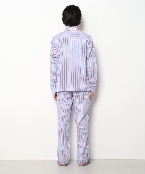 SLEEPY JONES（スリーピージョーンズ）の「スリーピージョーンズ SLEEPY JONES / Henry Pajama Set Dual Stripe（ルームウェア/パジャマ・メンズ・チャコール/ブルー系・MEDIUM/S）」の4枚目の写真