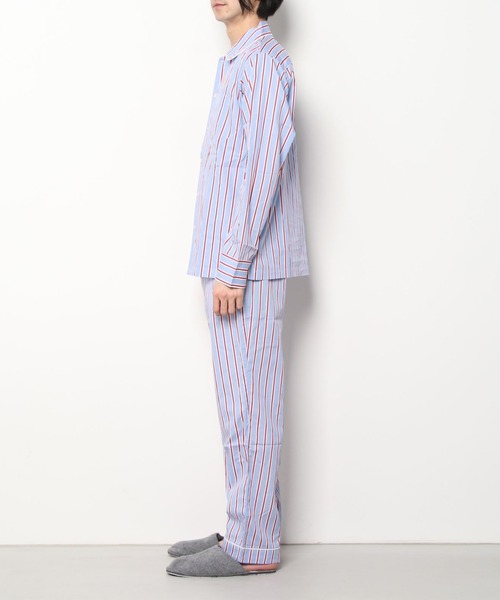 SLEEPY JONES（スリーピージョーンズ）の「スリーピージョーンズ SLEEPY JONES / Henry Pajama Set Dual Stripe（ルームウェア/パジャマ・メンズ・チャコール/ブルー系・MEDIUM/S）」の5枚目の写真