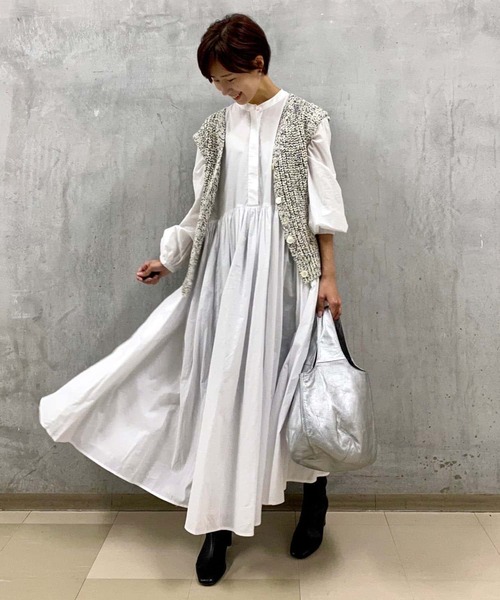 BEARDSLEY（ビアズリー）の「ハンドニットベスト（ベスト）」 - WEAR