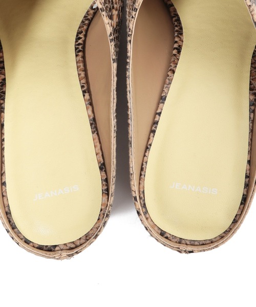 JEANASIS(ジーナシス)の「ギャザースクエアミュール/261969(パンプス・レディース・ブラック/ブルー/パイソン・MEDIUM/LARGE)」の18枚目の写真