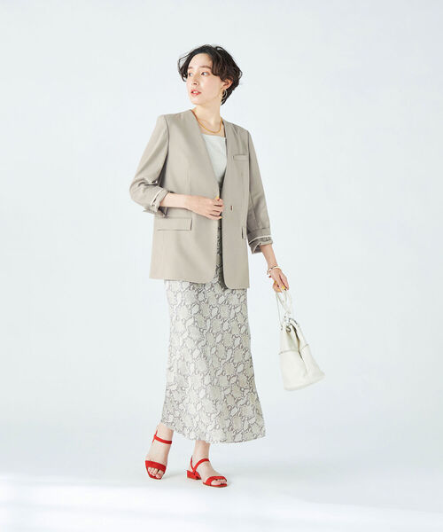 NOLLEY'S Sophi（ノーリーズソフィ）の「リネンツイルストレッチ