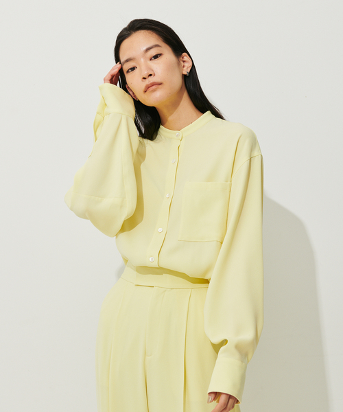 N.O.R.C（ノーク）の「バックサテンバンドカラーシャツ（シャツ/ブラウス・レディース・グリーン/ブラック/ホワイト・S/M）」の21枚目の写真