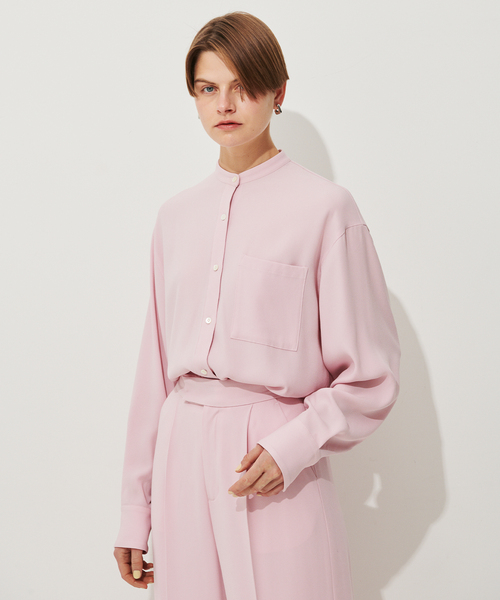 N.O.R.C（ノーク）の「バックサテンバンドカラーシャツ（シャツ/ブラウス・レディース・グリーン/ブラック/ホワイト・S/M）」の14枚目の写真
