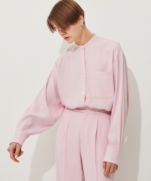 N.O.R.C（ノーク）の「バックサテンバンドカラーシャツ（シャツ/ブラウス・レディース・グリーン/ブラック/ホワイト・S/M）」の13枚目の写真