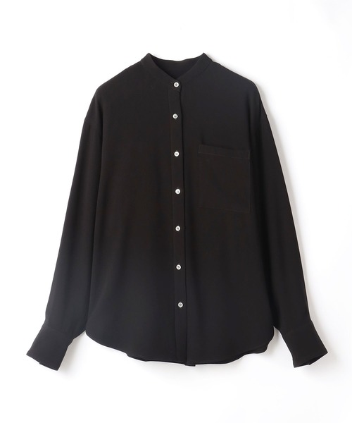 N.O.R.C（ノーク）の「バックサテンバンドカラーシャツ（シャツ/ブラウス・レディース・グリーン/ブラック/ホワイト・S/M）」の5枚目の写真