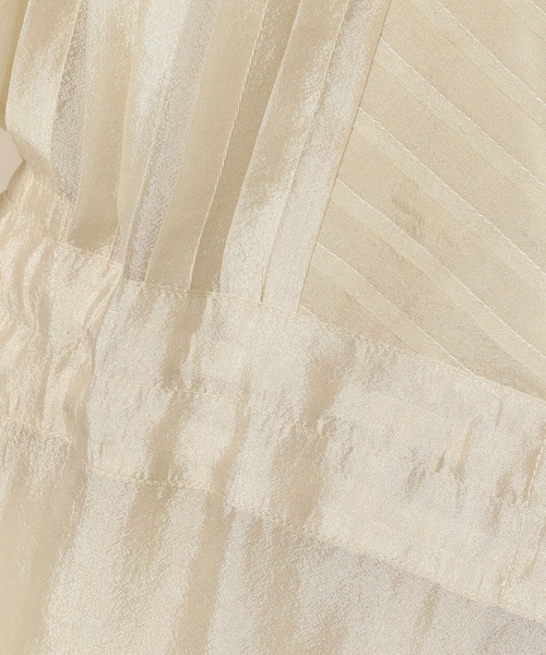 Ray BEAMS（レイビームス）の「RBS / シアー ピンタック ブラウス（シャツ/ブラウス・レディース・ブラック/ベージュ・ONE SIZE）」の8枚目の写真