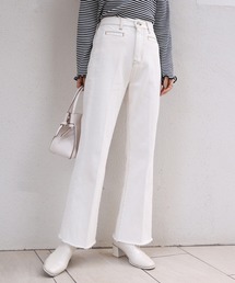 one after another NICE CLAUP | 美シルエットのフリンジデニムパンツ(デニムパンツ)