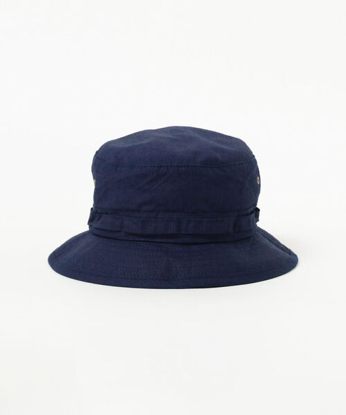 BEAMS PLUS(ビームスプラス)の「BEAMS PLUS / インディゴ リップストップ ジャングルハット(キャップ・メンズ・インディゴブルー・ONE SIZE)」の4枚目の写真