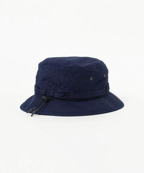BEAMS PLUS(ビームスプラス)の「BEAMS PLUS / インディゴ リップストップ ジャングルハット(キャップ・メンズ・インディゴブルー・ONE SIZE)」の5枚目の写真