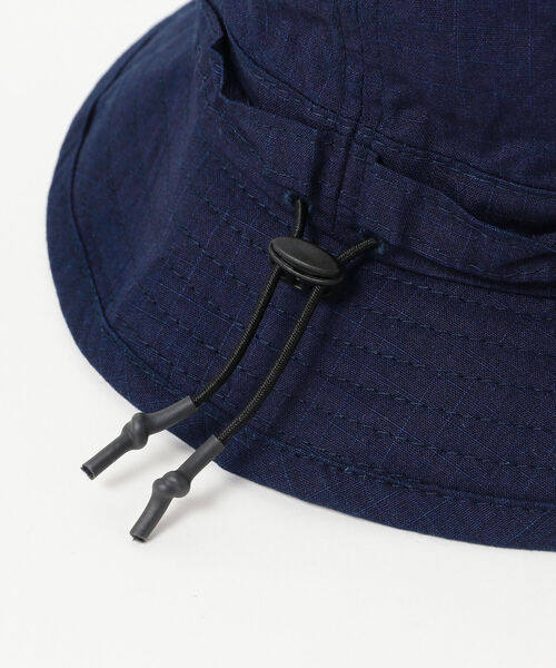 BEAMS PLUS(ビームスプラス)の「BEAMS PLUS / インディゴ リップストップ ジャングルハット(キャップ・メンズ・インディゴブルー・ONE SIZE)」の6枚目の写真