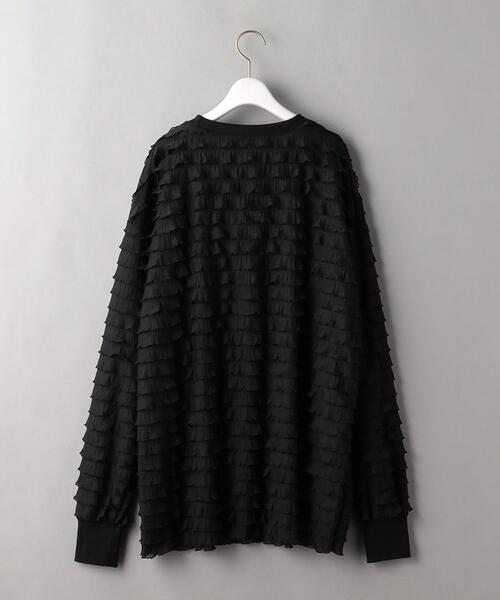 PROVOKE （プロヴォーク）の「＜provoke＞フリル ロングスリーブ プルオーバー -ウォッシャブル-（Tシャツ/カットソー・レディース・ホワイト/ブラック・FREE）」の11枚目の写真